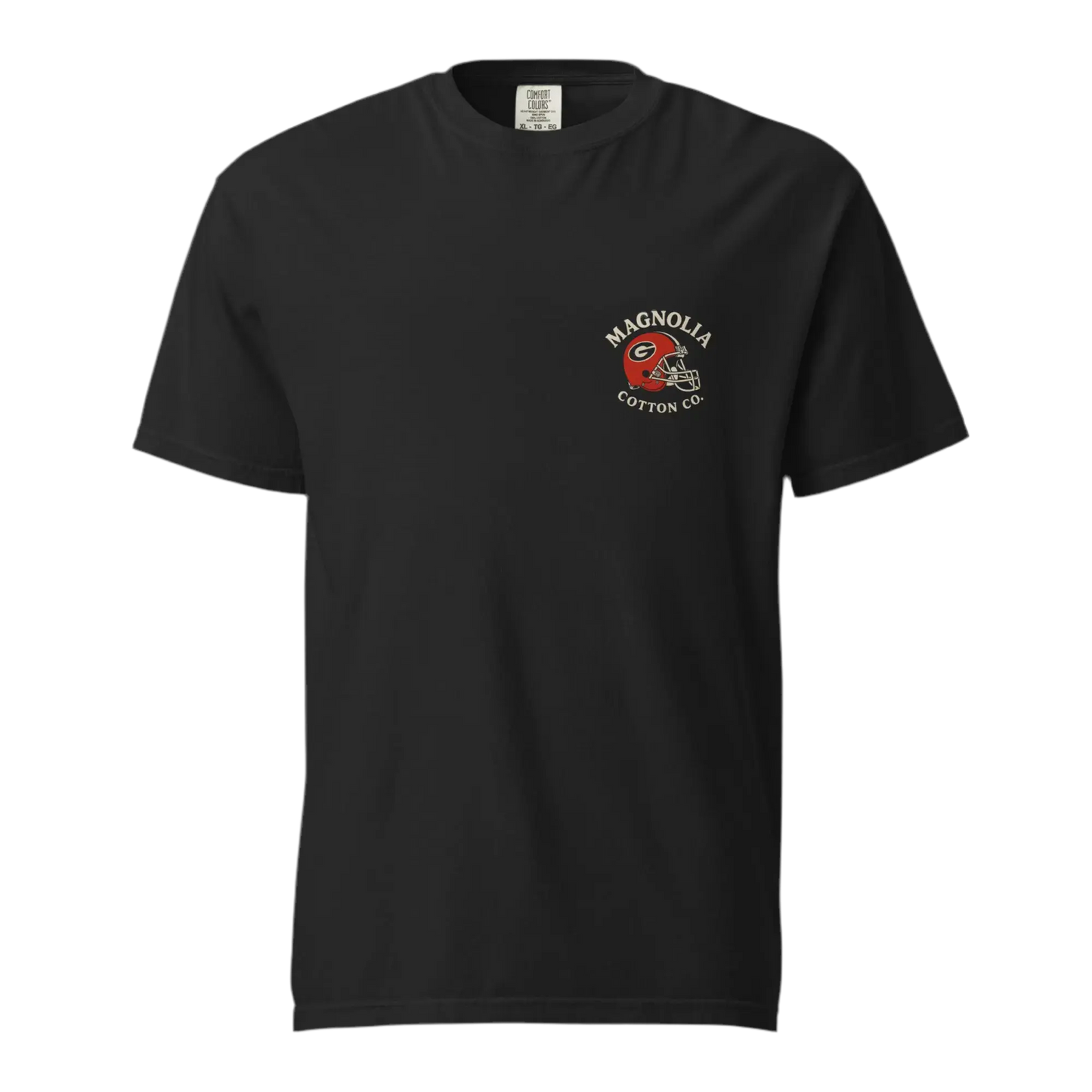 Magnolia Cotton Co. Georgia Football Helmet Tee – Multiple Colors Comfort Colors Tee MagnoliaCottonCo. T-shirt MagnoliaCottonCo.