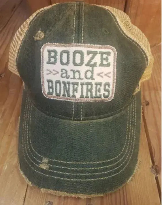 Booze & Bonfires Hat The Goat Stock