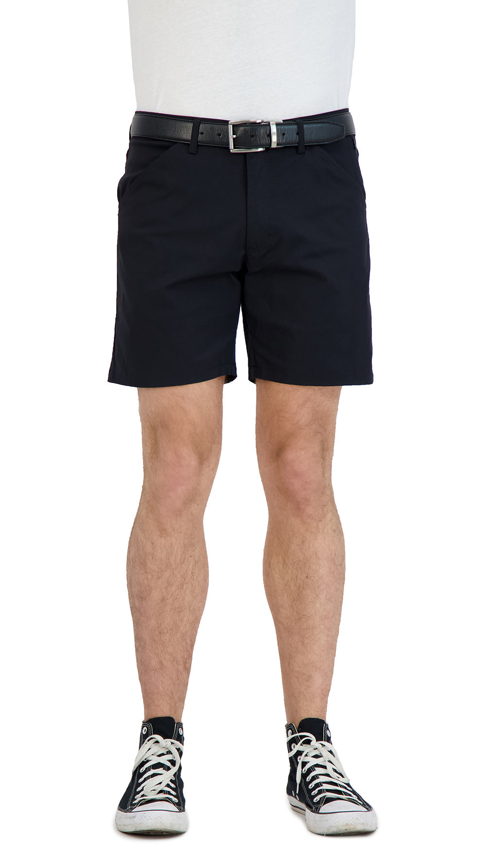 Everyday Stretch Shorts with a Comfortable Built-In Liner - Business Casual Style- Black