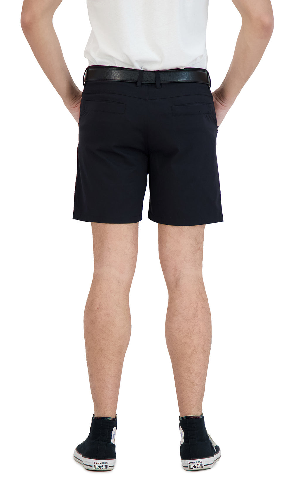 Everyday Stretch Shorts with a Comfortable Built-In Liner - Business Casual Style- Black