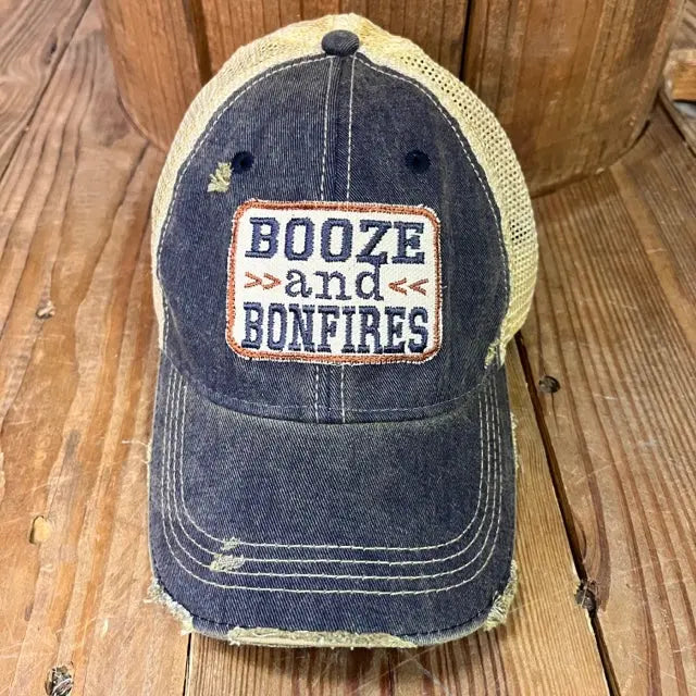 Booze & Bonfires Hat The Goat Stock